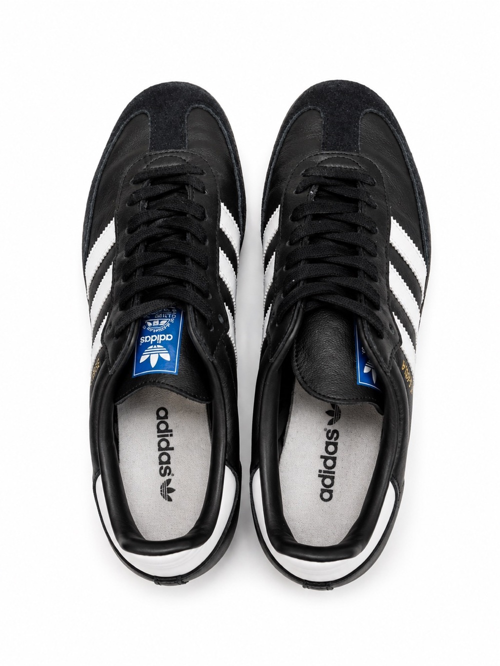 adidas Black Sneakers with White Stripes